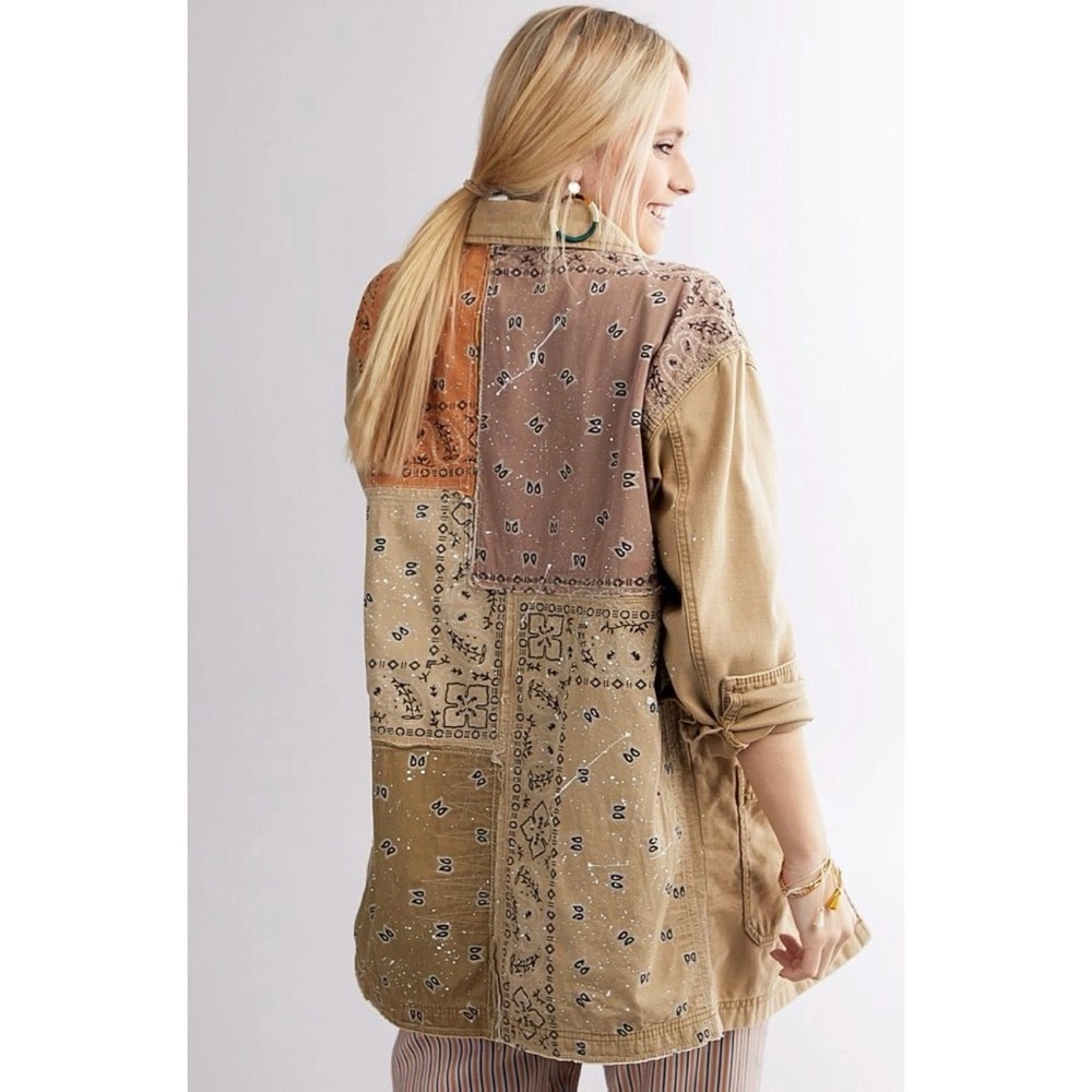 Free People - Multicolor Patchwork Jacket - image 1